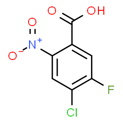 ChemSpider 2D Image | 4-Chloro-5-fluoro-2-nitrobenzoic acid | C7H3ClFNO4
