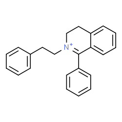 ChemSpider 2D Image | 1-Phenyl-2-(2-phenylethyl)-3,4-dihydroisoquinolinium | C23H22N