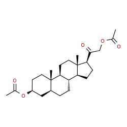 ChemSpider 2D Image | (3beta,5alpha)-20-Oxopregnane-3,21-diyl diacetate | C25H38O5