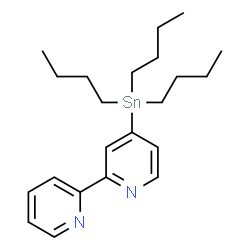 ChemSpider 2D Image | 4-(Tributylstannyl)-2,2'-bipyridine | C22H34N2Sn