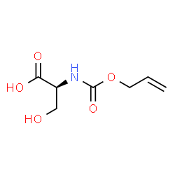 ChemSpider 2D Image | N-[(Allyloxy)carbonyl]-L-serine | C7H11NO5