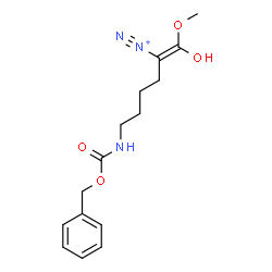 ChemSpider 2D Image | (1Z)-6-{[(Benzyloxy)carbonyl]amino}-1-hydroxy-1-methoxy-1-hexene-2-diazonium | C15H20N3O4
