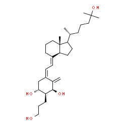 ChemSpider 2D Image | (1S,2S,3R,5Z,7E,17xi)-2-(3-Hydroxypropyl)-9,10-secocholesta-5,7,10-triene-1,3,25-triol | C30H50O4