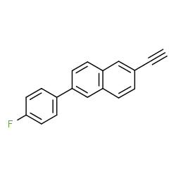 ChemSpider 2D Image | 2-Ethynyl-6-(4-fluorophenyl)naphthalene | C18H11F