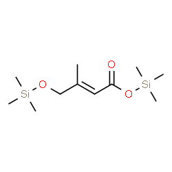 ChemSpider 2D Image | Trimethylsilyl (2E)-3-methyl-4-[(trimethylsilyl)oxy]-2-butenoate | C11H24O3Si2