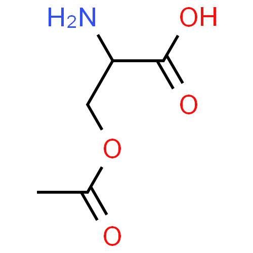 ChemSpider 2D Image | O-Acetyl-DL-serine | C5H9NO4