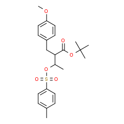 ChemSpider 2D Image | 2-Methyl-2-propanyl 2-(4-methoxybenzyl)-3-{[(4-methylphenyl)sulfonyl]oxy}butanoate | C23H30O6S