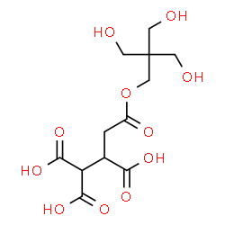ChemSpider 2D Image | 4-[3-Hydroxy-2,2-bis(hydroxymethyl)propoxy]-4-oxo-1,1,2-butanetricarboxylic acid | C12H18O11