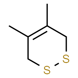 ChemSpider 2D Image | 4,5-Dimethyl-3,6-dihydro-1,2-dithiine | C6H10S2