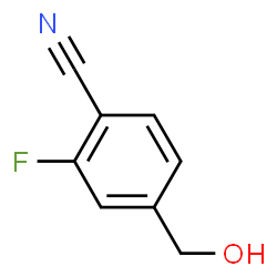 ChemSpider 2D Image | 2-Fluoro-4-(hydroxymethyl)benzonitrile | C8H6FNO