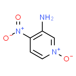 ChemSpider 2D Image | 4-Nitro-3-pyridinamine 1-oxide | C5H5N3O3