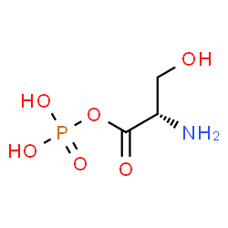 ChemSpider 2D Image | (2S)-2-Amino-3-hydroxypropanoyl dihydrogen phosphate | C3H8NO6P