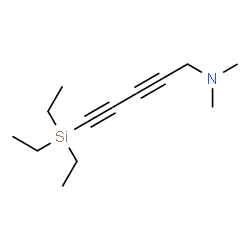 ChemSpider 2D Image | N,N-Dimethyl-5-(triethylsilyl)-2,4-pentadiyn-1-amine | C13H23NSi