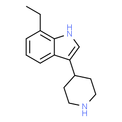 ChemSpider 2D Image | 7-Ethyl-3-(4-piperidinyl)-1H-indole | C15H20N2