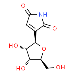 ChemSpider 2D Image | (5R)-2,5-Anhydro-5-(2,5-dioxo-2,5-dihydro-1H-pyrrol-3-yl)-D-ribitol | C9H11NO6