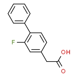 ChemSpider 2D Image | (2-Fluoro-4-biphenylyl)acetic acid | C14H11FO2