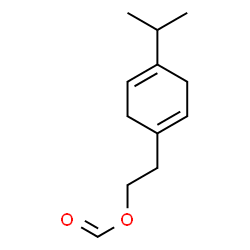 ChemSpider 2D Image | 2-(4-Isopropyl-1,4-cyclohexadien-1-yl)ethyl formate | C12H18O2