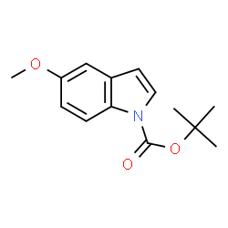 ChemSpider 2D Image | N-Boc-5-Methoxyindole | C14H17NO3