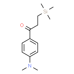 ChemSpider 2D Image | 1-[4-(Dimethylamino)phenyl]-3-(trimethylsilyl)-1-propanone | C14H23NOSi