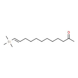 ChemSpider 2D Image | (11E)-12-(Trimethylsilyl)-11-dodecen-2-one | C15H30OSi