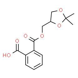 ChemSpider 2D Image | 2-{[(2,2-Dimethyl-1,3-dioxolan-4-yl)methoxy]carbonyl}benzoic acid | C14H16O6