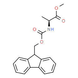 ChemSpider 2D Image | Methyl N-[(9H-fluoren-9-ylmethoxy)carbonyl]-L-alaninate | C19H19NO4