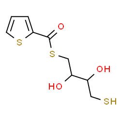 ChemSpider 2D Image | S-(2,3-Dihydroxy-4-sulfanylbutyl) 2-thiophenecarbothioate | C9H12O3S3