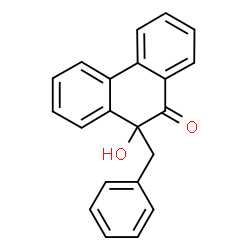 ChemSpider 2D Image | 10-Benzyl-10-hydroxy-9(10H)-phenanthrenone | C21H16O2