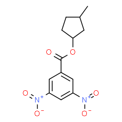 ChemSpider 2D Image | 3-Methylcyclopentyl 3,5-dinitrobenzoate | C13H14N2O6