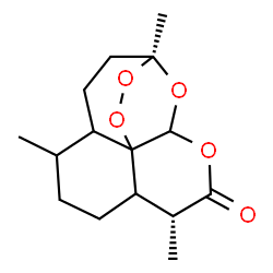 ChemSpider 2D Image | (1S,9R)-1,5,9-Trimethyl-11,14,15,16-tetraoxatetracyclo[10.3.1.0~4,13~.0~8,13~]hexadecan-10-one | C15H22O5