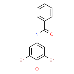 ChemSpider 2D Image | N-(3,5-dibromo-4-hydroxyphenyl)benzamide | C13H9Br2NO2
