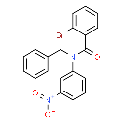 ChemSpider 2D Image | N-Benzyl-2-bromo-N-(3-nitrophenyl)benzamide | C20H15BrN2O3