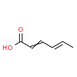 ChemSpider 2D Image | (4E)-2,4-Hexadienoic acid | C6H8O2