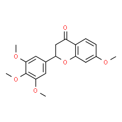 ChemSpider 2D Image | 7,3',4',5'-TETRAMETHOXYFLAVANONE | C19H20O6