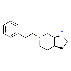 ChemSpider 2D Image | (3aS,7aS)-6-Phenethyloctahydro-1H-pyrrolo[2,3-c]pyridine | C15H22N2