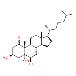 ChemSpider 2D Image | (3beta,5alpha,6beta)-3,5,6-Trihydroxycholestan-1-one | C27H46O4