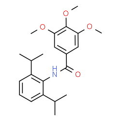 ChemSpider 2D Image | N-(2,6-Diisopropylphenyl)-3,4,5-trimethoxybenzamide | C22H29NO4