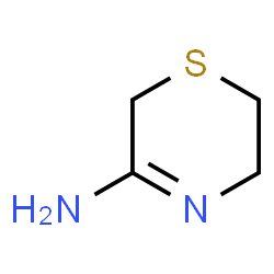 ChemSpider 2D Image | 5,6-Dihydro-2H-1,4-thiazin-3-amine | C4H8N2S