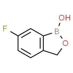 ChemSpider 2D Image | 6-Fluoro-2,1-benzoxaborol-1(3H)-ol | C7H6BFO2