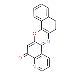 ChemSpider 2D Image | 5H-Benzo[h]pyrido[3,2-a]phenoxazin-5-one | C19H10N2O2