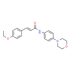 ChemSpider 2D Image | (2E)-3-(4-Ethoxyphenyl)-N-[4-(4-morpholinyl)phenyl]acrylamide | C21H24N2O3