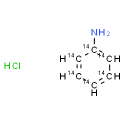 ChemSpider 2D Image | (~14~C_6_)Aniline hydrochloride (1:1) | 14C6H8ClN