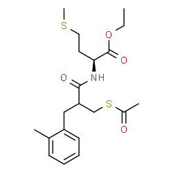 ChemSpider 2D Image | Ethyl N-[3-(acetylsulfanyl)-2-(2-methylbenzyl)propanoyl]-L-methioninate | C20H29NO4S2