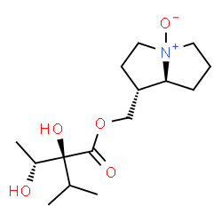ChemSpider 2D Image | [(1R,7aS)-4-Oxidohexahydro-1H-pyrrolizin-1-yl]methyl (2S,3R)-2,3-dihydroxy-2-isopropylbutanoate | C15H27NO5