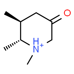 ChemSpider 2D Image | (2R,3S)-1,2,3-Trimethyl-5-oxopiperidinium | C8H16NO
