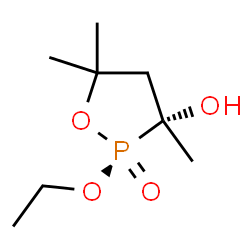 ChemSpider 2D Image | (2R,3R)-2-Ethoxy-3,5,5-trimethyl-1,2-oxaphospholan-3-ol 2-oxide | C8H17O4P
