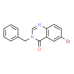 ChemSpider 2D Image | 3-benzyl-6-bromoquinazolin-4(3H)-one | C15H11BrN2O