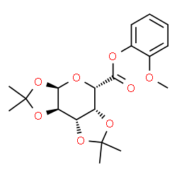 ChemSpider 2D Image | 2-Methoxyphenyl (3aR,5S,5aR,8aS,8bR)-2,2,7,7-tetramethyltetrahydro-3aH-bis[1,3]dioxolo[4,5-b:4',5'-d]pyran-5-carboxylate | C19H24O8