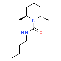 ChemSpider 2D Image | (2S,6S)-N-Butyl-2,6-dimethyl-1-piperidinecarboxamide | C12H24N2O