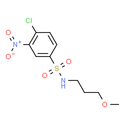 ChemSpider 2D Image | 4-Chloro-N-(3-methoxypropyl)-3-nitrobenzenesulfonamide | C10H13ClN2O5S
